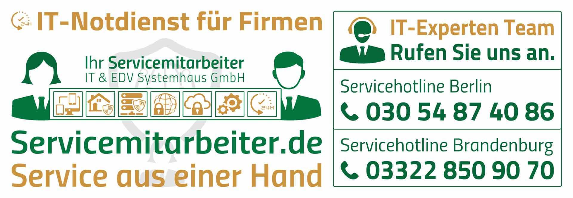 IT Service Berlin - Servicemitarbeiter - IT & EDV Systemhaus