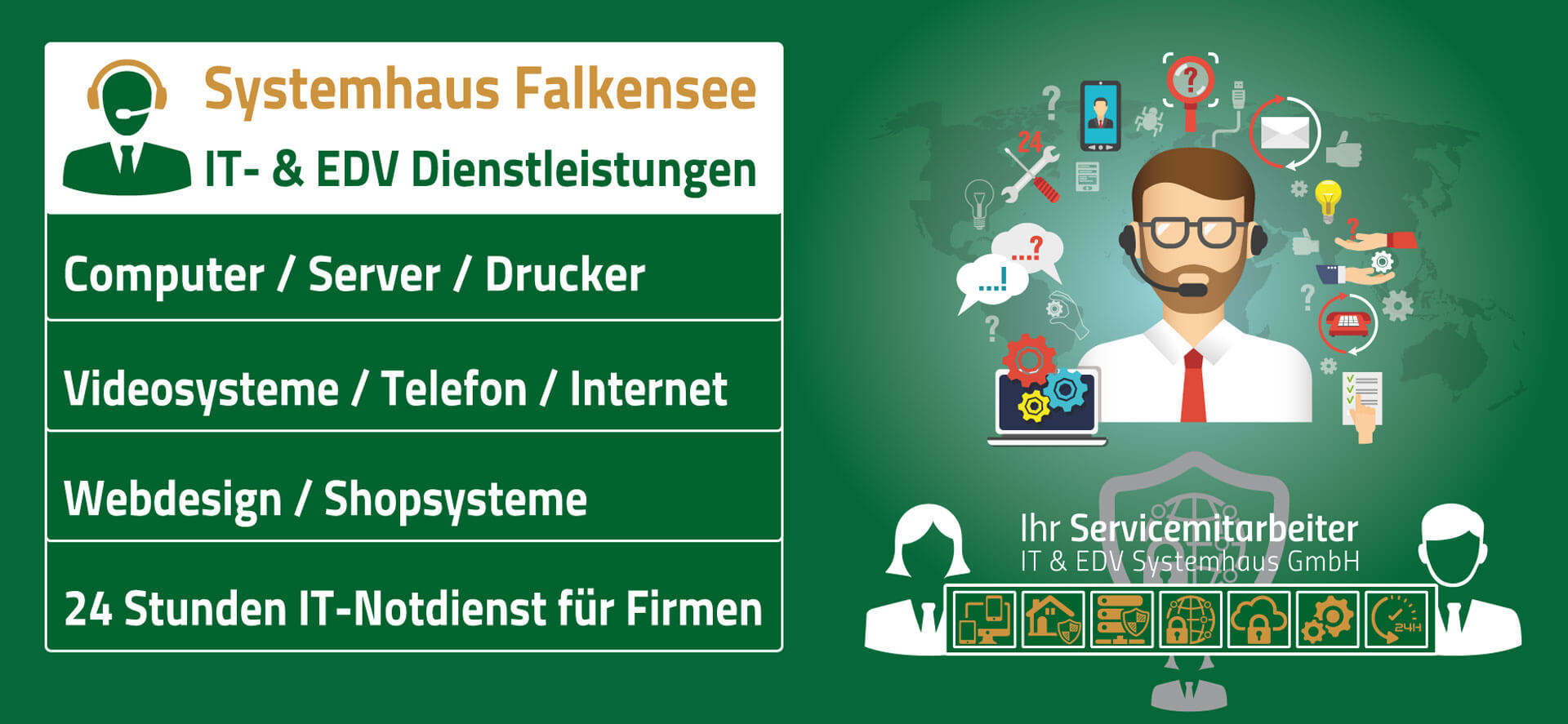 IT Firma Falkensee - Servicemitarbeiter - IT & EDV Systemhaus